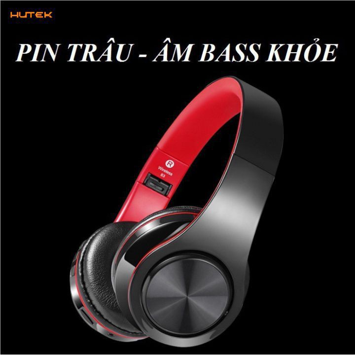 TAI NGHE BLUETOOTH,TAI NGHE HEADPHONE Âm Thanh Chuẩn Stereo, Hỗ Trợ Đàm Thoại 2 Chiều, Không đau tai