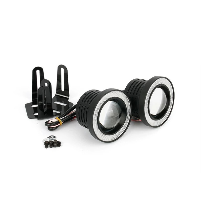 Bộ 2 Đèn LED COB DRL 12V 3.0 &quot;3.5&quot; 64mm 76mm 89mm Chất Lượng Cao