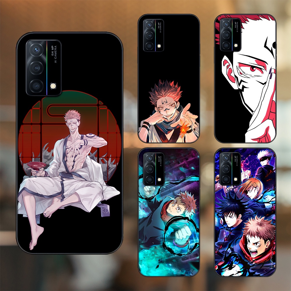 Ốp lưng Oppo K9 viền đen in hình Yuji Jujutsu Kaisen