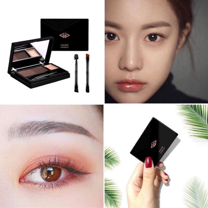 Bộ kit vẽ mày Vacosi Powder + Concealer Eyebrow Kit VM08