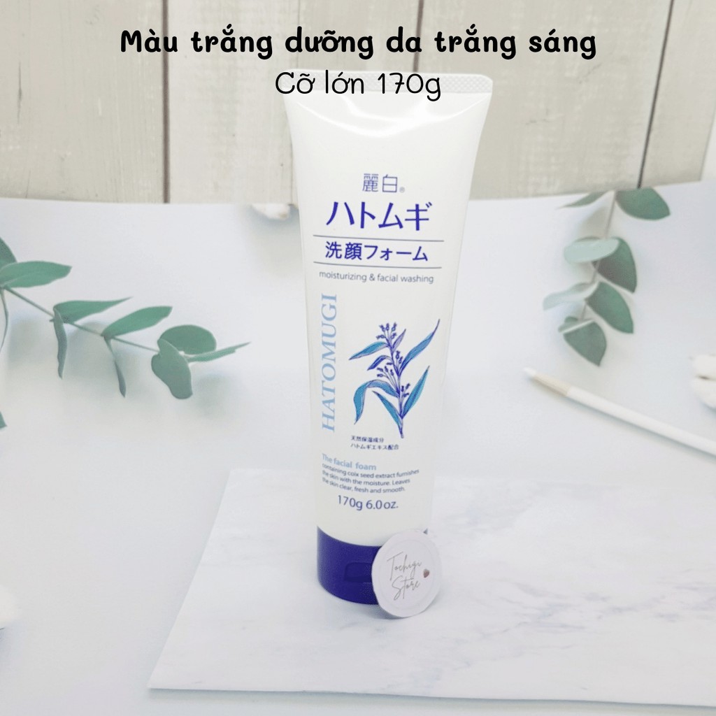 Sữa rửa mặt trắng da Hatomugi Cleansing Foam hạt Ý Dĩ | Thế Giới Skin Care