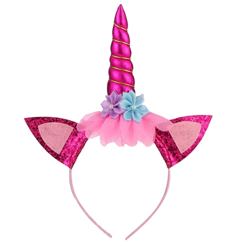 Flgo Băng Đô Tai Mèo Hình Sừng Kỳ Lân Đáng Yêu