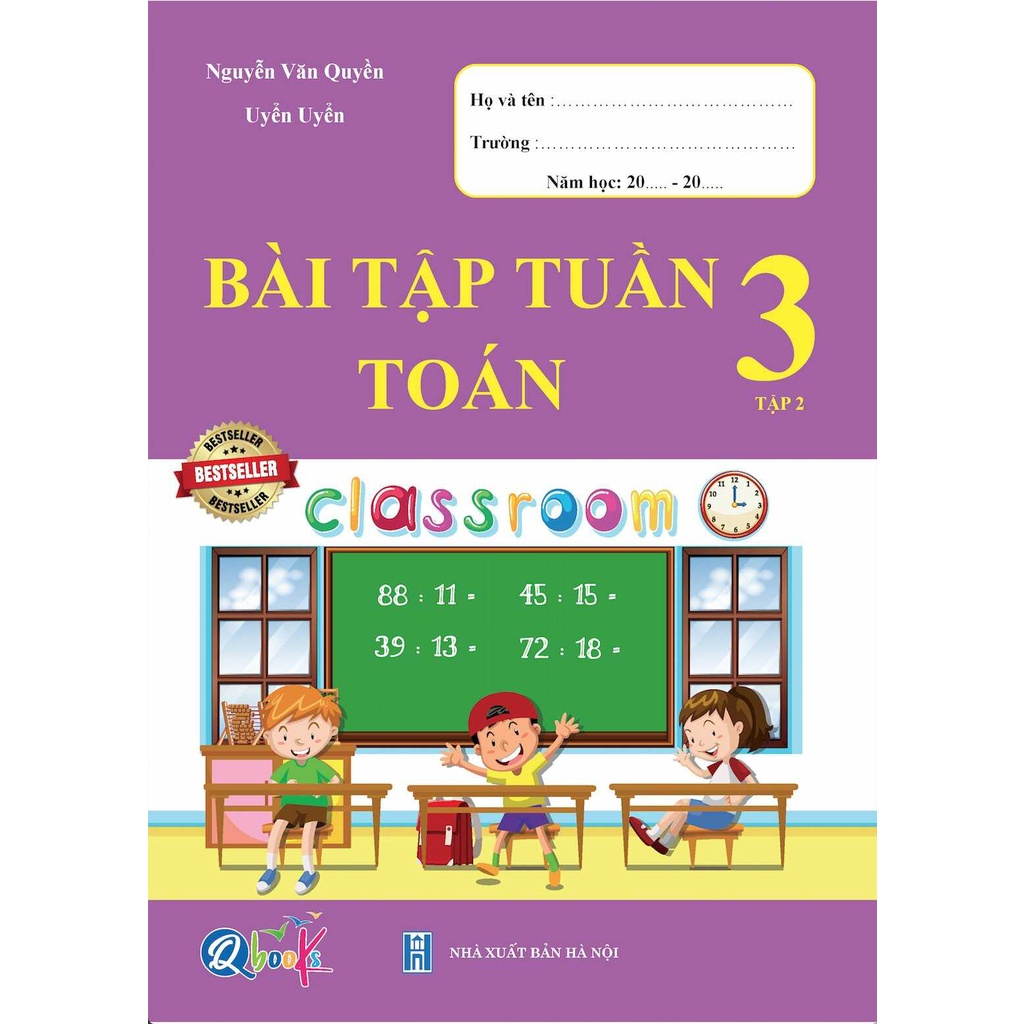 Sách - Combo Bài Tập Tuần và Đề Kiểm Tra Toán và Tiếng Việt 3 - Học Kì 2 (4 cuốn)