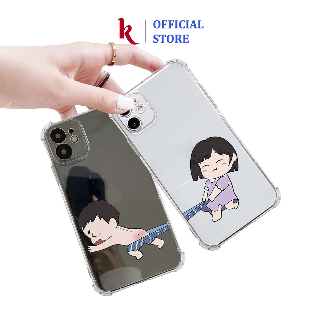 Ốp lưng iphone đôi teen xin quần chống sốc trong suốt case 14plus 14 pro max 13 12 promax 11 mini 6 6s 7 8 plus x xr xs