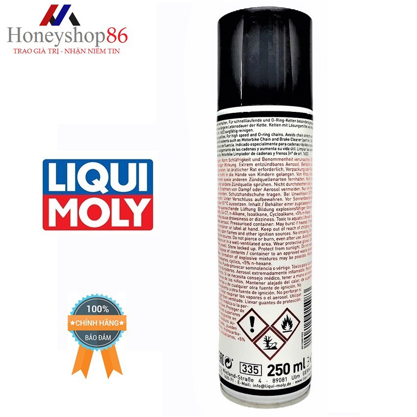 [ HỮU ÍCH] Chai xịt dưỡng sên cao cấp Liqui Moly Motorbike Chain-Lube 1508 250ml HONEYSHOP86