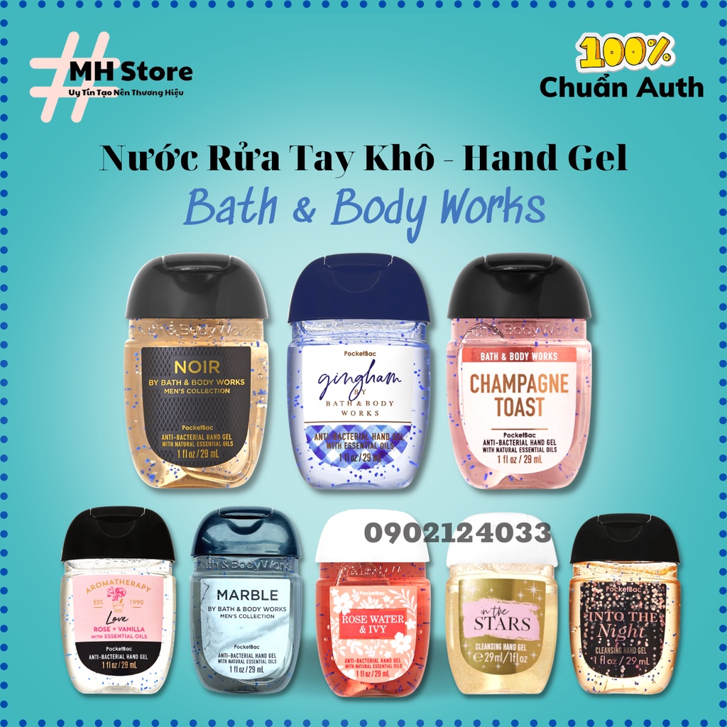 Nước Rửa Tay Khô Bath & Body Works Dung Tích 29ml  Gel Rửa Tay Khô