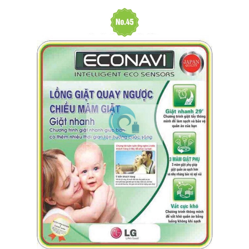Miếng Dán/Tem Dán Máy Giặt