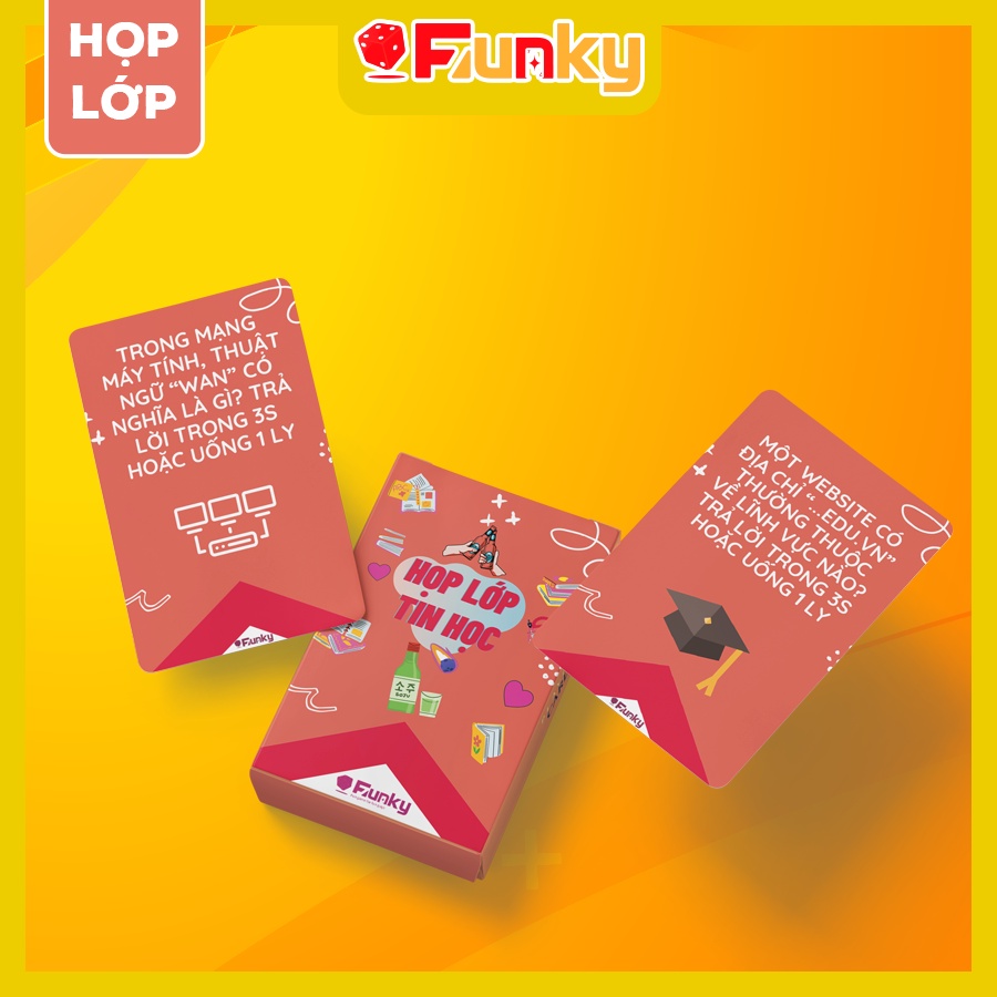 Bộ Bài “Họp Lớp” Môn “Tin Học” 7Funky. Drinking Game Ôn Bài Trên Bàn Nhậu Vui Quên Lối Về