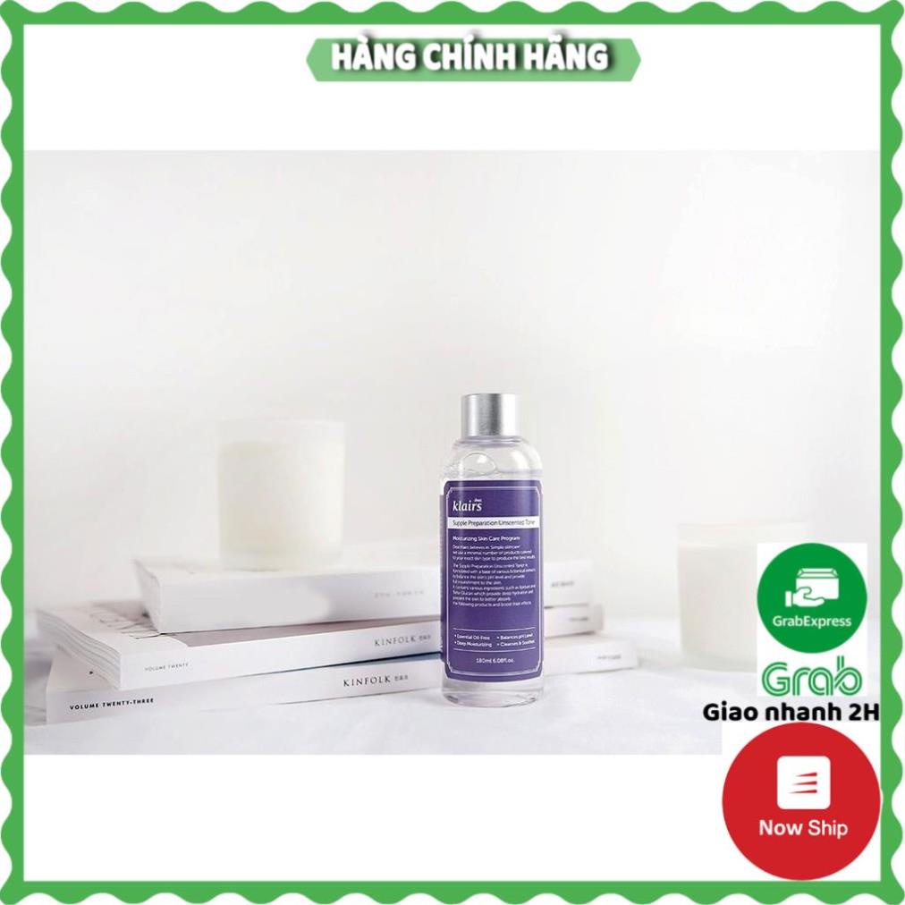 Nước Hoa Hồng Không Mùi Dear Klairs Dưỡng Ẩm Da Và Làm Mềm Da Supple Preparation Unscented 180ml - HANA