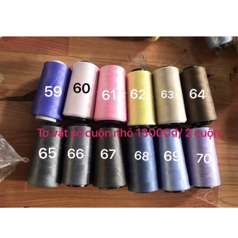 1Set = 3 cuộn Chỉ tơ vắt sổ 150d  cuốn bèo, Kansai