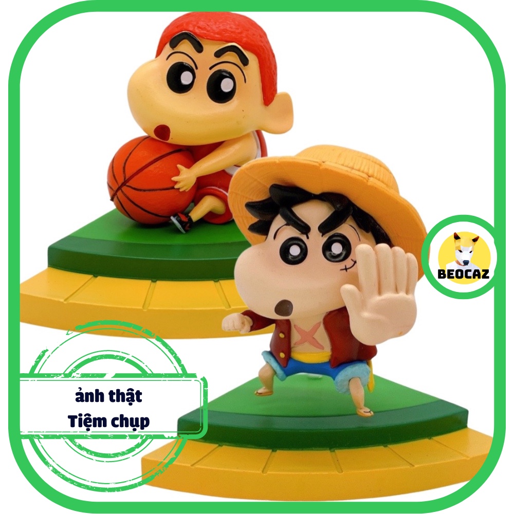 Mô hình Shin chan Cậu bé bút chì Shinosuke cosplay Slam Dunk One Piece Đảo Hải Tặc Luffy dễ thương Đồ chơi Beocaz