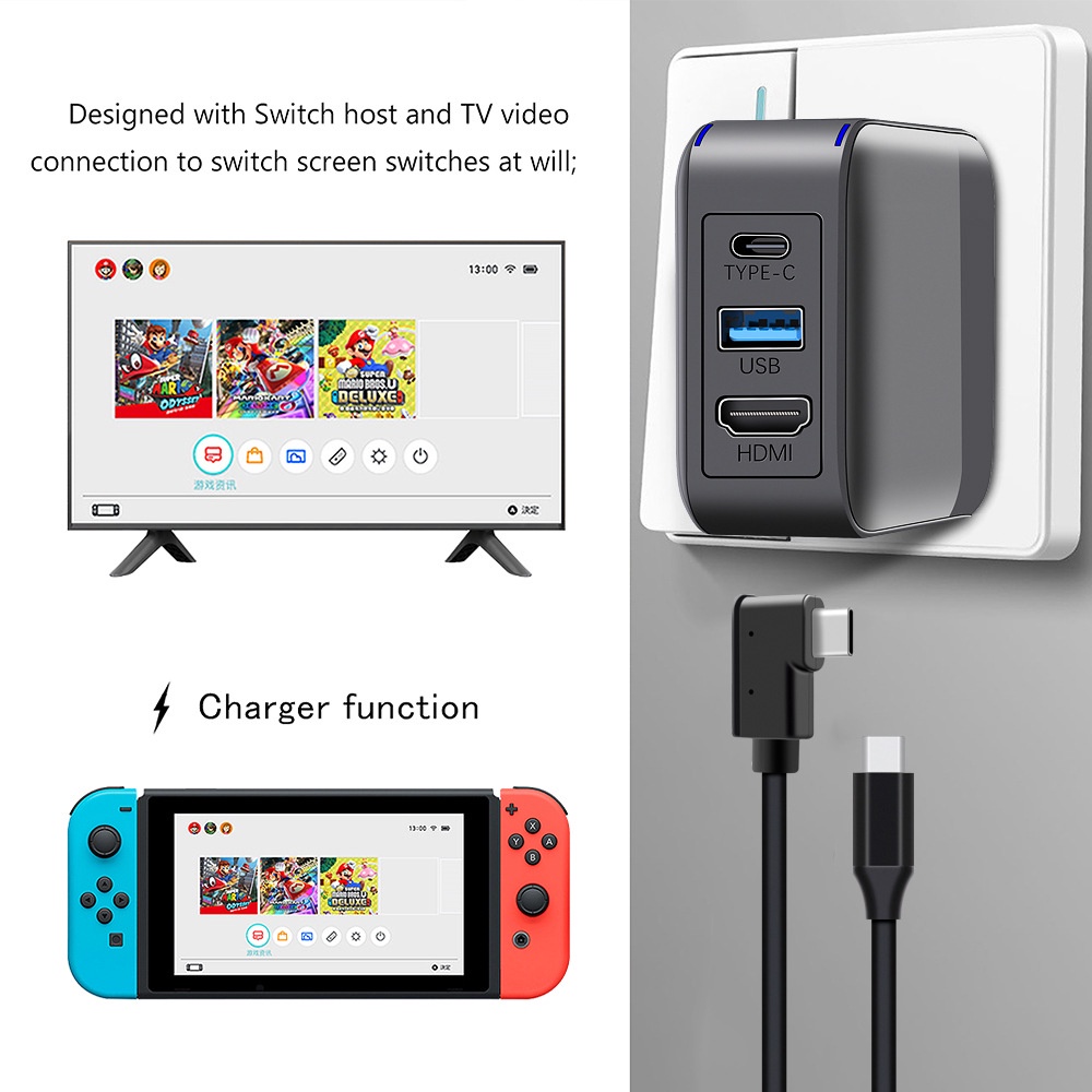 Sạc kiêm dock HDMI cho Nintendo Switch 2 in 1