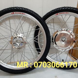 CẶP BÁNH CĂM VISON , VARIO,  AB , LUBIAT,  NOVO4 , NIỀN NHÔM RCB ,17in   ĐÙM CĂM MẠ CROM,  VỎ MICHELLIN
