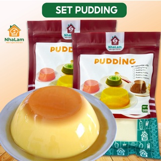 Set Nguyên Liệu Pudding Trứng, Socola, Dâu, Matcha, Khoai Môn Thơm Ngon NHALAM FOOD (Kèm Công Thức)
