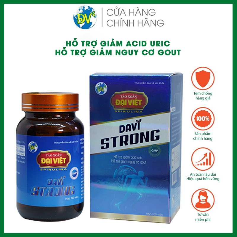 Tảo xoắn Spirulina Đại Việt Nhật Davi Strong DVS01