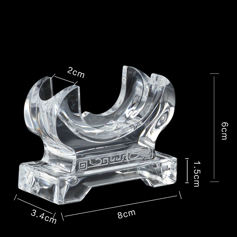 Đế Vòng Mica Tròn Hình Càng Cua Trưng Bày Chuỗi Vòng, Vòng Bản Đá Phong Thủy Size 6x8cm