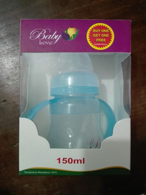 Bình sữa silicon 2 trong 1 Baby Love 100ml 150ml 250ml