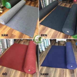 [ Kho thảm nỉ ] Thảm nỉ trải sàn giá rẻ màu xám, đen, đỏ, xanh