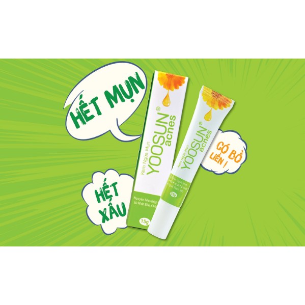 Kem ngừa mụn Yoosun Acnes xẹp mụn hết thâm Date dài