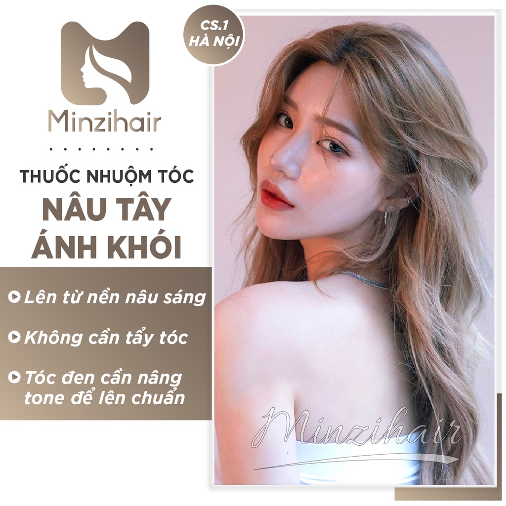 Thuốc Nhuộm Tóc Nâu Tây Khói | Lên Từ Nền Nâu - Minzihair