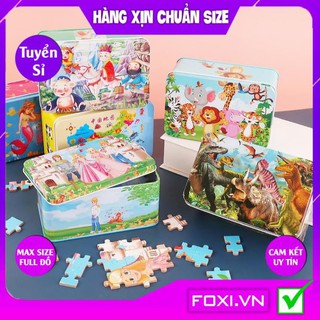 Tranh ghép hình puzzle Foxi-Đồ chơi bằng gỗ-giáo dục cho bé trò chơi trí tuệ đa dạng các mẫu-Giúp bé phát triển tư duy
