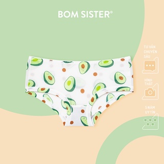 Quần lót su gấp viền hoạ tiết dễ thương lưng thấp phần 2 BOM SISTER Q5519