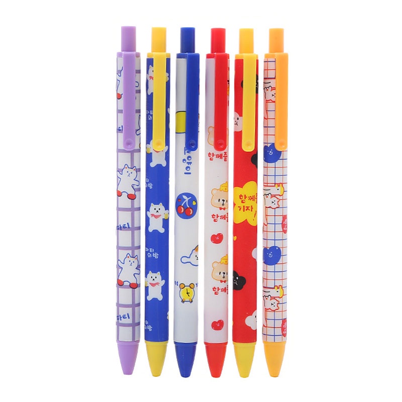 Bút Mực Gel Hình Gấu Dễ Thương 0.5mm