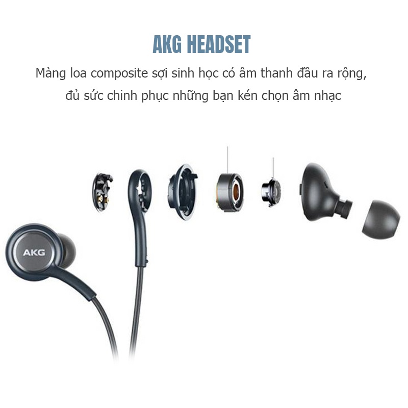 Tai nghe Samsung AKG chính hãng, giảm ồn in-ear Note10, phổ thông cho điện thoại bass nặng