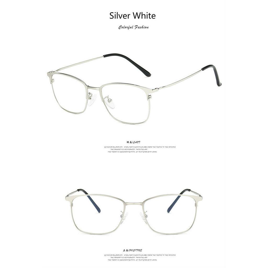 Mắt kính gọng kim loại dáng vuông phong cách Hàn Quốc cho nam và nữ