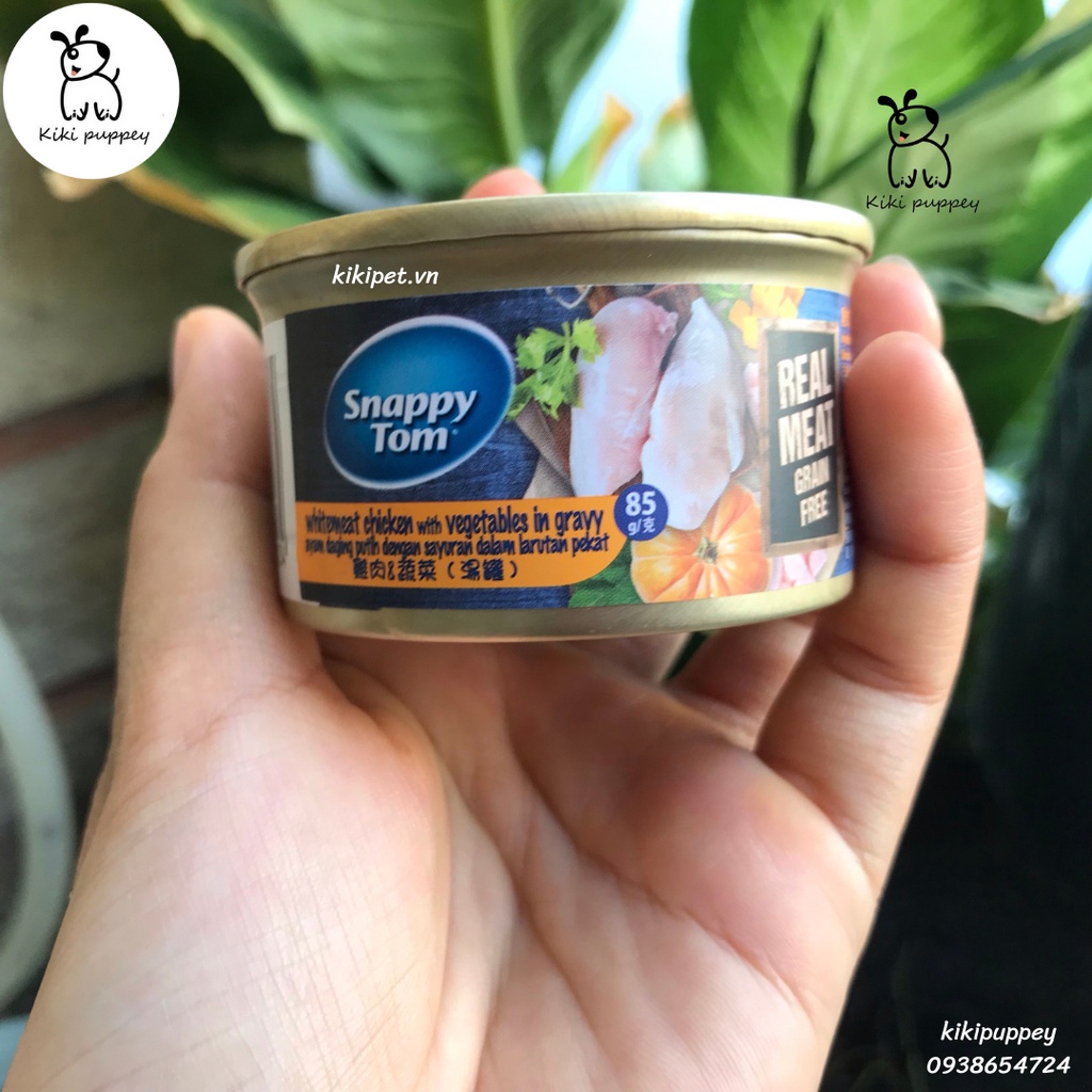 Pate cho mèo Snappy Tom 85g, pate cá ngừ fillet cao cấp cho mèo