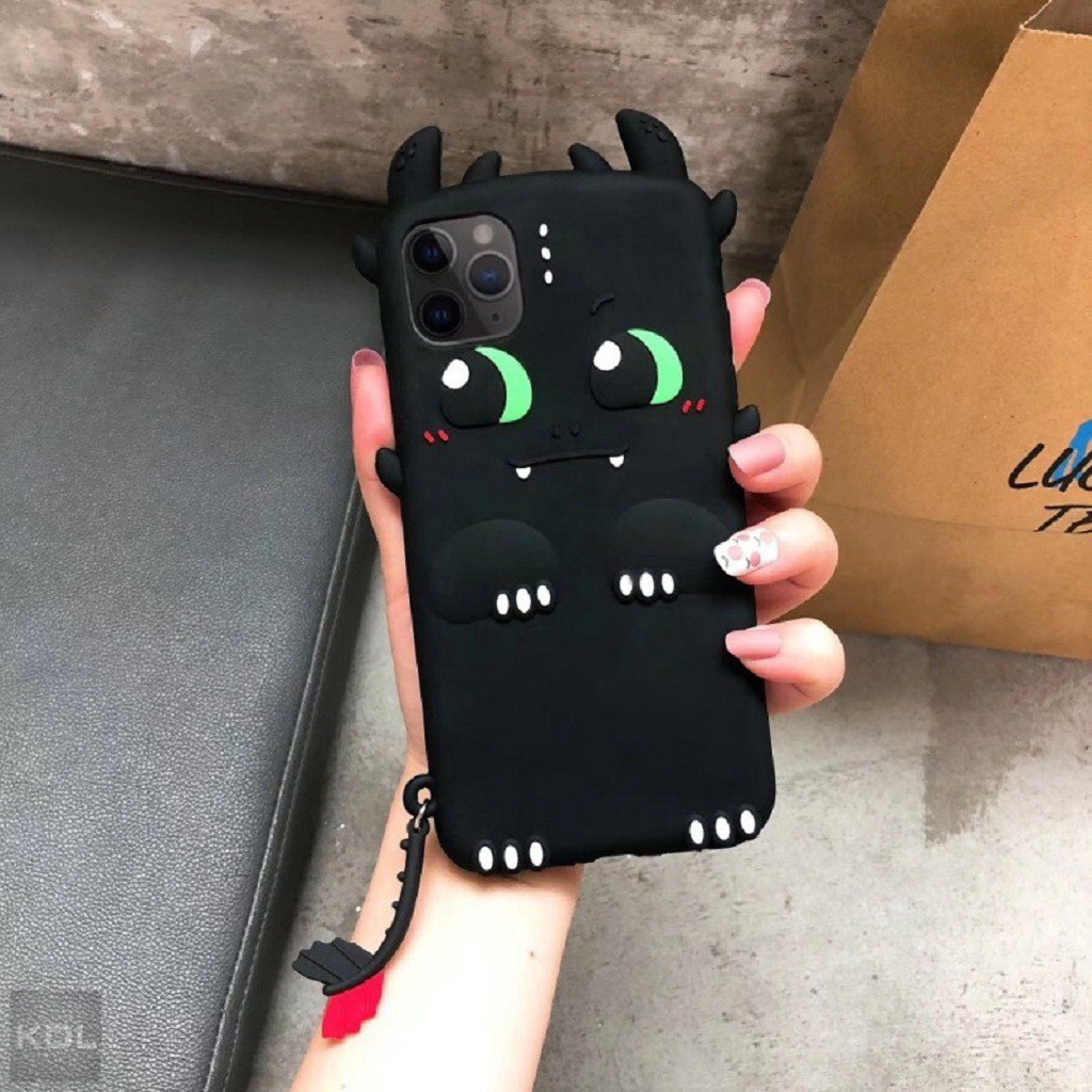 Ốp Lưng Ip⚡Freeship ⚡Ốp SIlicon Night Fury Light Fury ⚡ Ip 6/6s/6P/6SP/7/8/7P/8P/X/Xs/XR/Xsmax/11/11Pro/11Promax