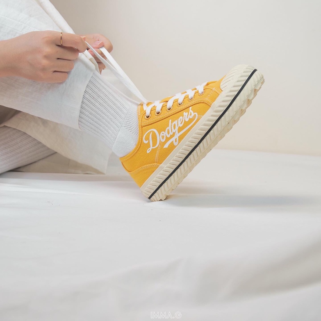 Giày Mlb Playball Dodger Màu Vàng Cổ Thấp Hàng Chính Hãng | IMMA.G