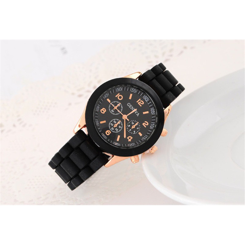 Đồng hồ đeo tay nam nữ Geneva unisex thời trang DH73