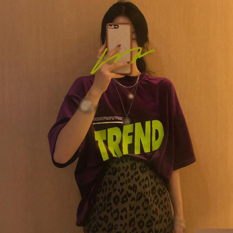 Áo thun nữ tay ngắn in hình