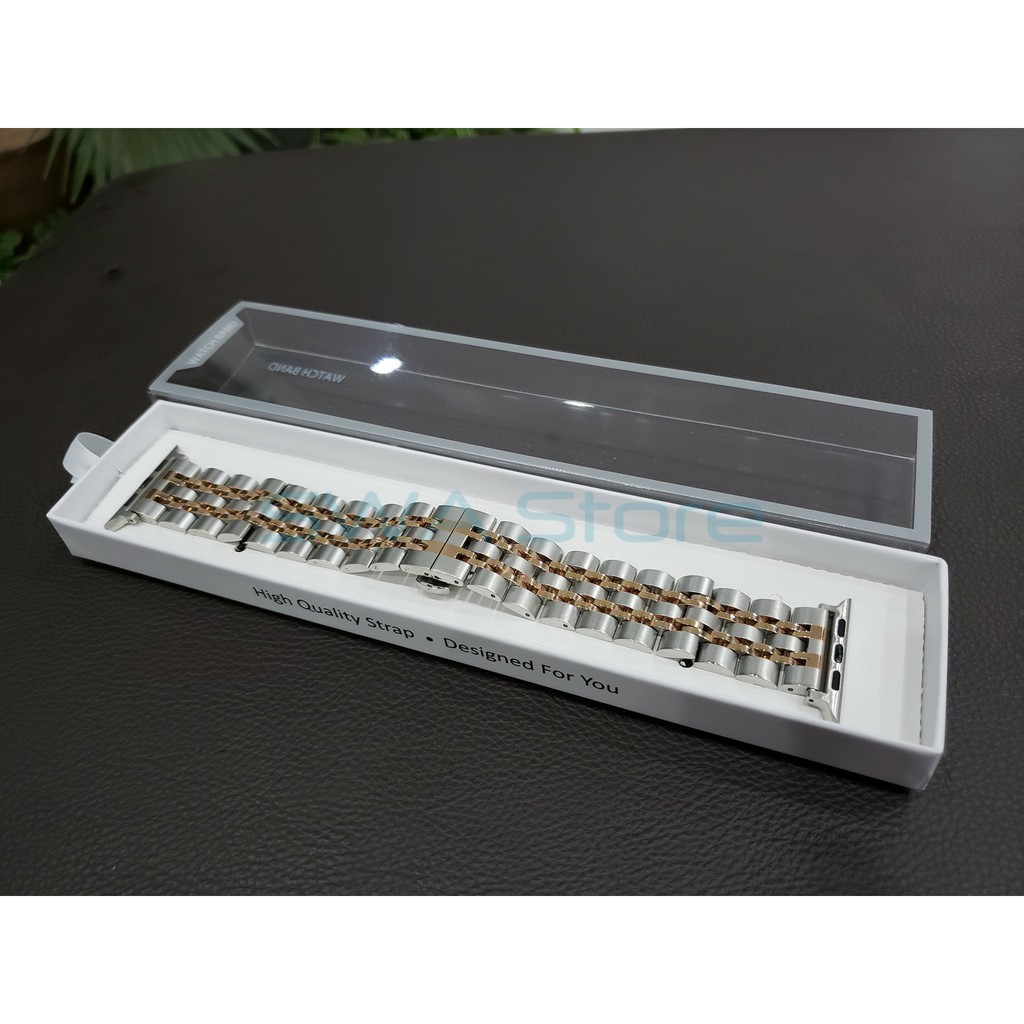 [Tặng tool cắt mắt dây] Dây kim loại 7 mắt dành cho apple watch series 1/2/3/4/5