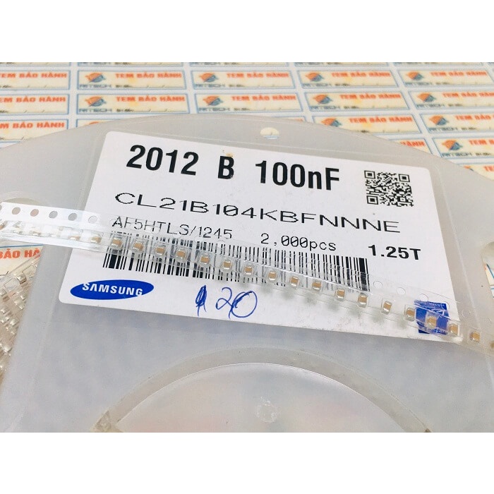 [Combo 50 chiếc] Tụ dán 100NF (104 0.1UF)±10% 100V 0805