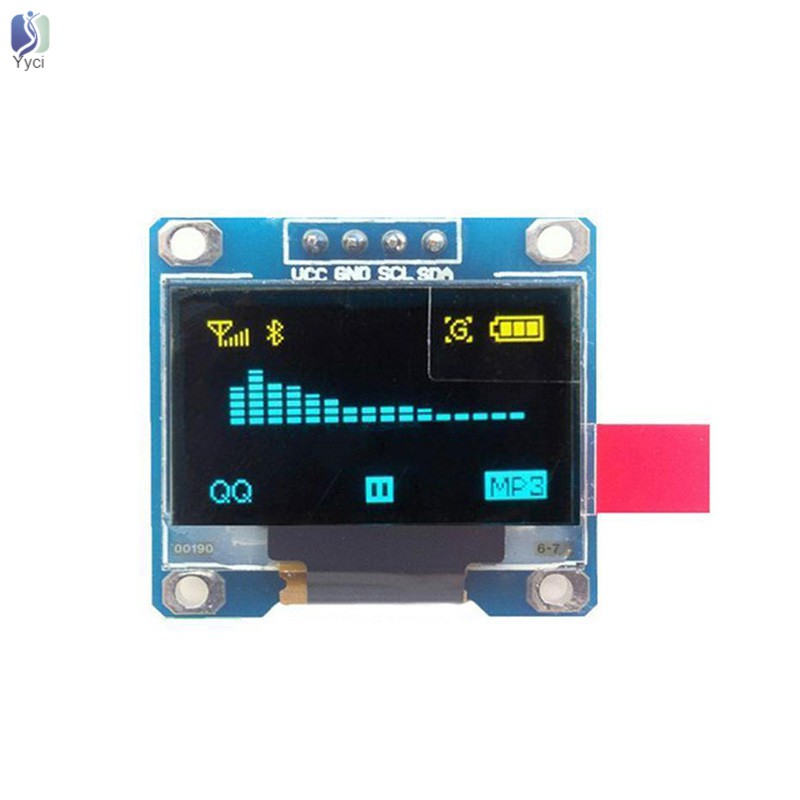 Yy 0.96inch I2C IIC Serial 128x64 Blue OLED LCD LED Display Module for Arduino @VN