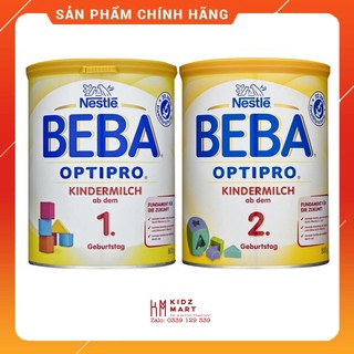 Sữa bột Nestlé BEBA OPTIPRO Kindermilch số 1,2 Đức - 800G