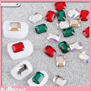 Set 20 Hạt Đá Pha Lê Hình Bát Giác 3d Đính Móng Nghệ Thuật