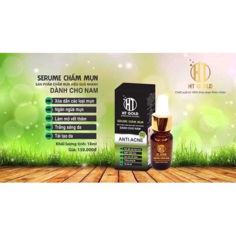 serum chấm mụn Ht gold dành cho nam