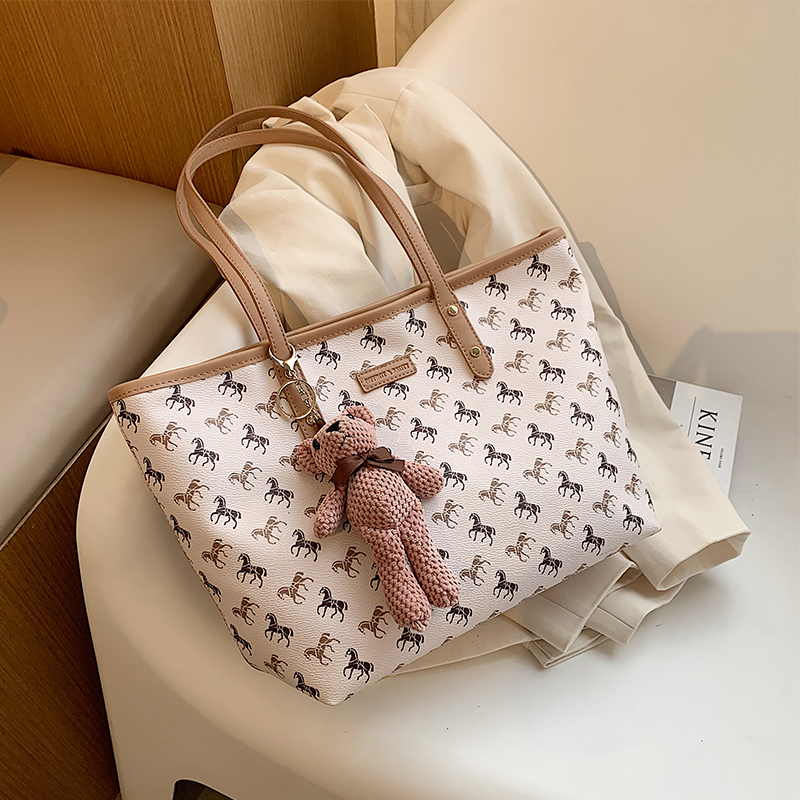 Túi tote IELGY sức chứa lớn in họa tiết thời trang mùa hè cho nữ