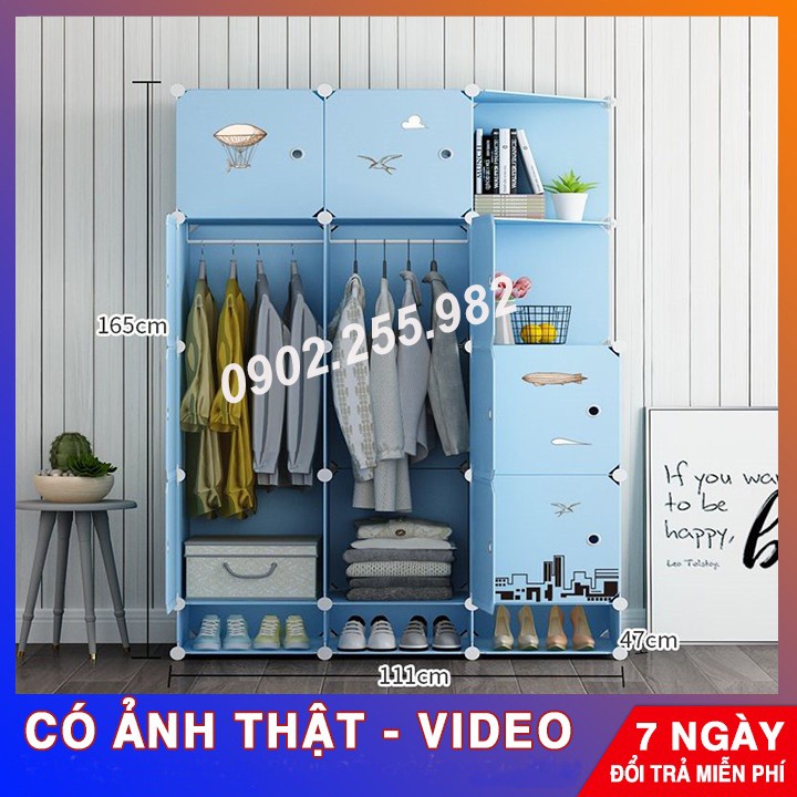 ❣️ [RẺ NHẤT SHOPEE] TỦ NHỰA LẮP GHÉP 12 Ô + 3 GIÀY  ĐỂ ĐỒ ĐA NĂNG THÔNG MINH sâu 47cm ❣️