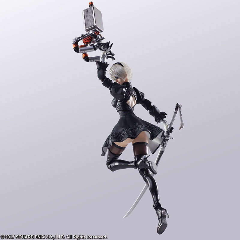 MÔ HÌNH CHÍNH HÃNG BRING ARTS NIER AUTOMATA 2B WITH MACHINE LIFEFORM