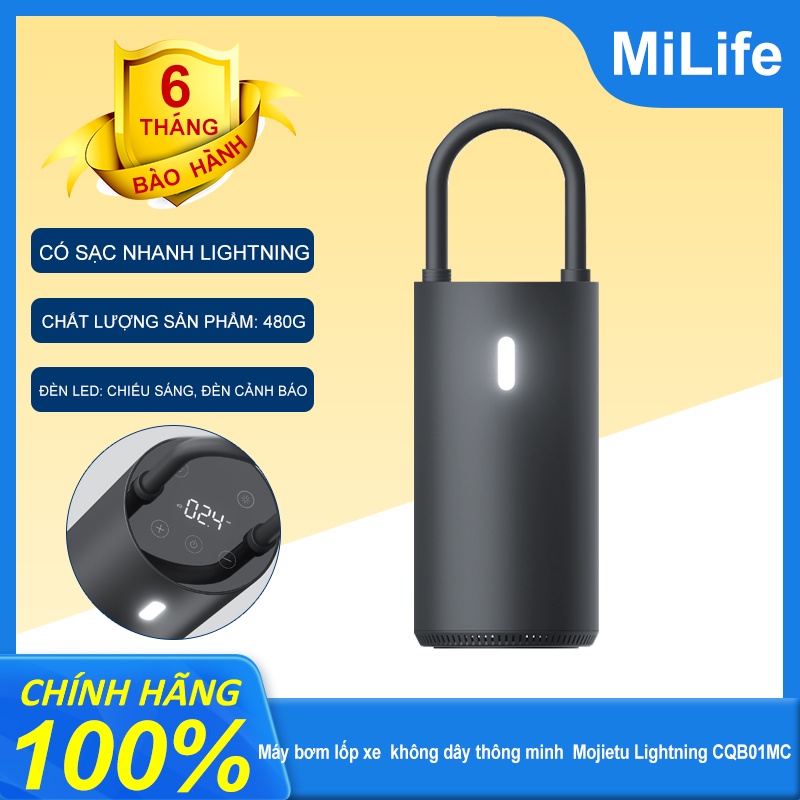 Bơm lốp ô tô Xiaomi Mojietu Lightning CQB01MC sạc nhanh chất lượng cao