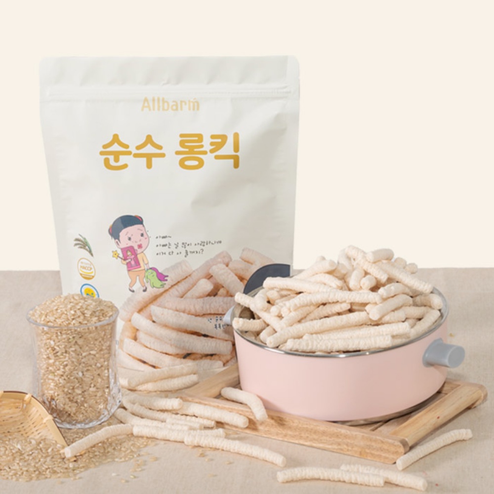 [Date 7.2023] Bánh Gạo Organic Đủ Vị Hàn Quốc AllBarm cho bé 6m+