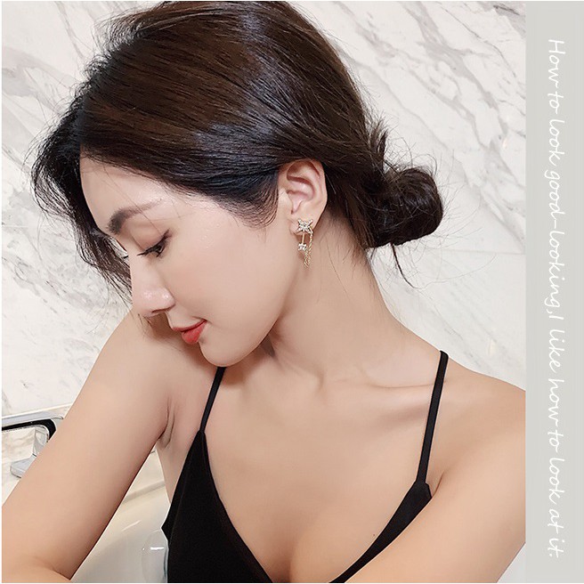 Bông tai bất đối xứng ngôi sao nhỏ đáng yêu BT122