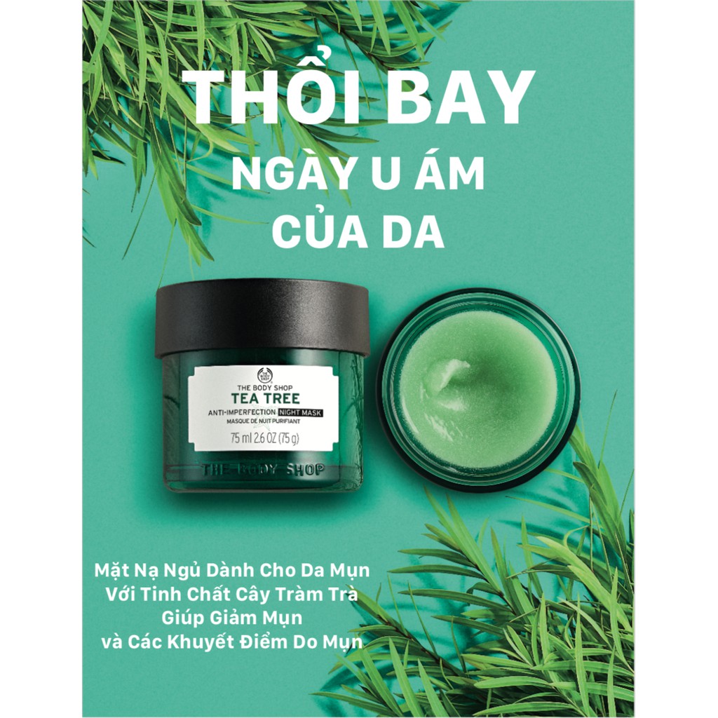 Mặt Nạ The Body Shop Tràm Trà Cho Da Dầu Mụn 100ml Tea Tree Skin Clearing Clay Mask