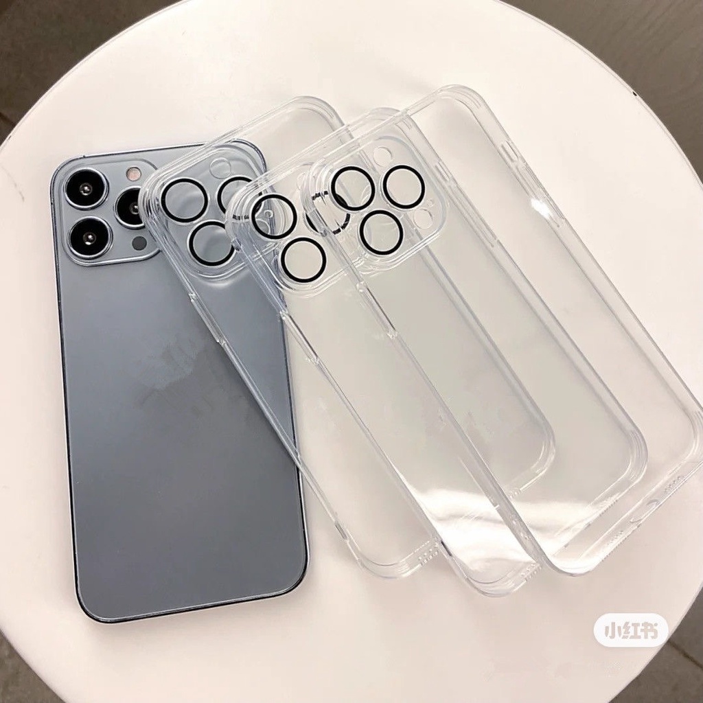 Ốp Điện Thoại Trong Suốt Có Túi Khí Chống Sốc Bảo Vệ Camera Toàn Diện Cho iPhone 15 14 Pro max 13 Pro max 13 Mini 13 12 11 Pro max