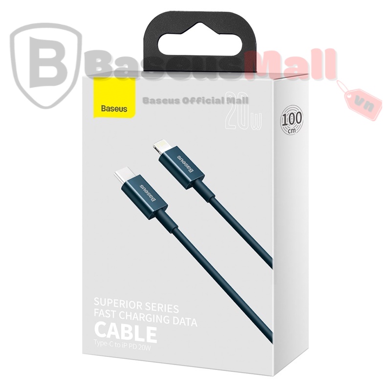 Baseus_Baseusmall Cáp sạc nhanh siêu bền C to Lighlning Baseus Superior Series PD 20W