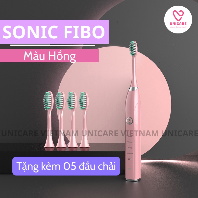 Bàn chải điện Sonic X7, FIBO cao cấp - Bàn chải đánh răng điện đa chức năng cho mọi lứa tuổi - Tặng kèm đầu bàn chải